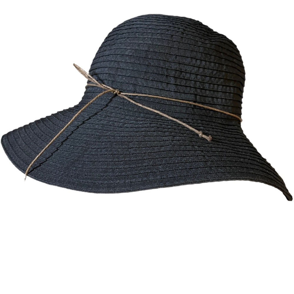 PETER GRIMM True Character Wide Brim Floppy Hat black Boho Chic Western Flair